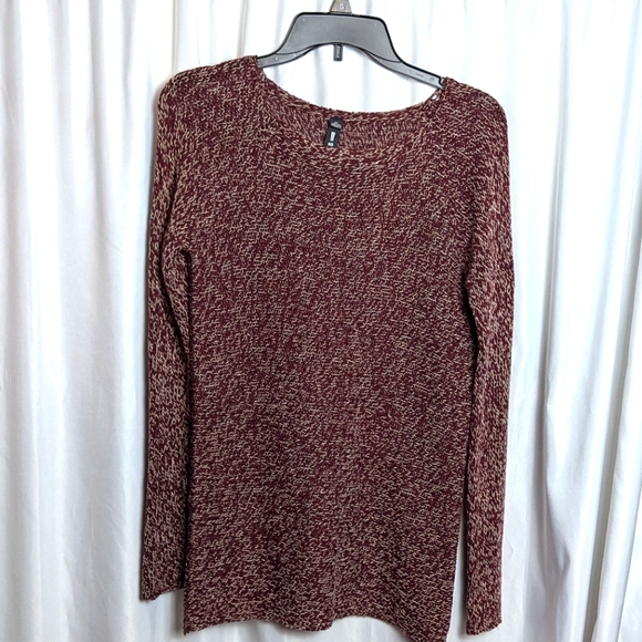 Deisgn Lab Maroon Knit Sweater - Picture 1 of 6